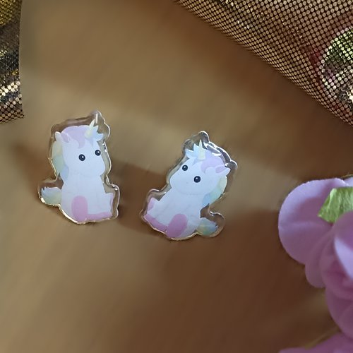 Boucles d'oreilles "bébé cheval"