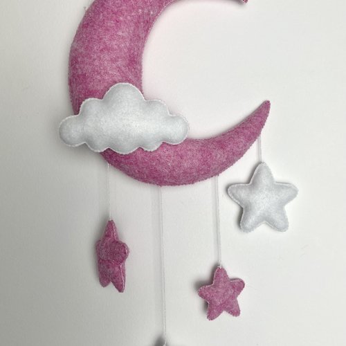 Suspension lune. décoration chambre bébé