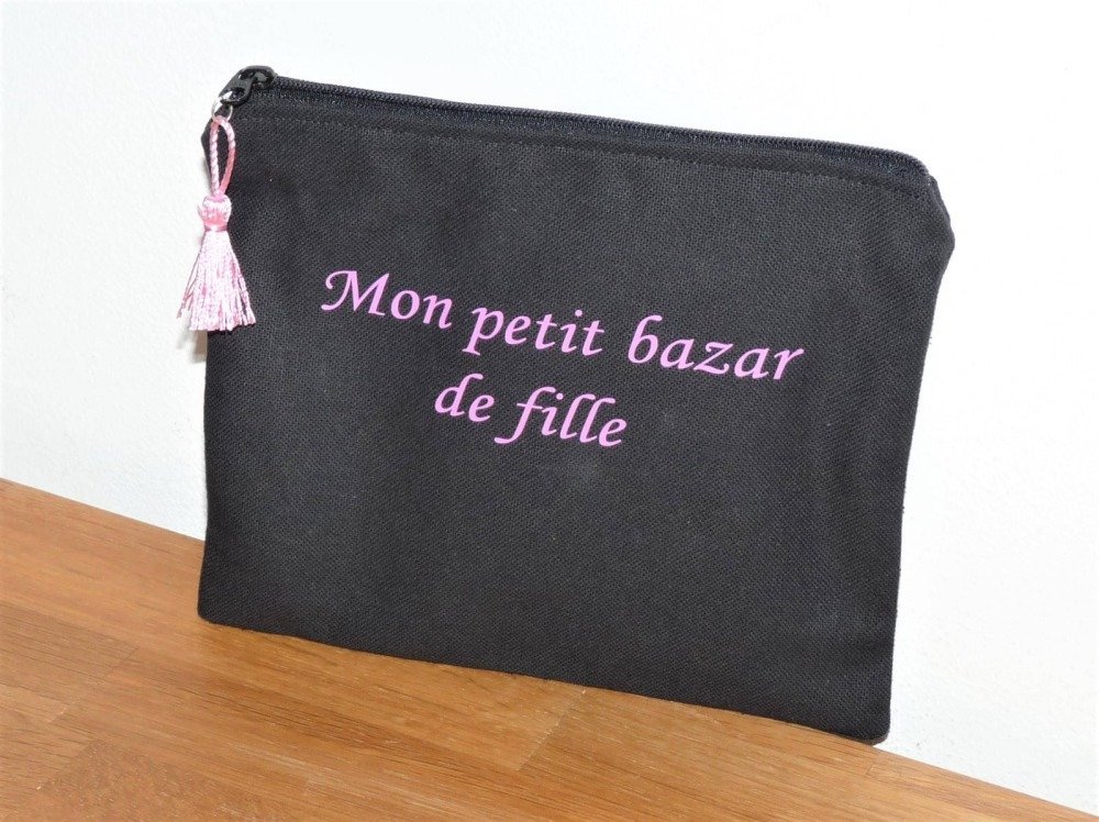 Trousse pochette de sac mon petit bazar de filles - Un grand marché