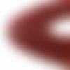 40 perles agate rouge 4mm naturelles - p0109