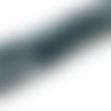 61 perles en agate craquelée noir 6mm - p0218