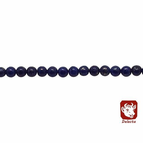 Fil perles lapis lazuli 2mm bleu naturelles - p0458