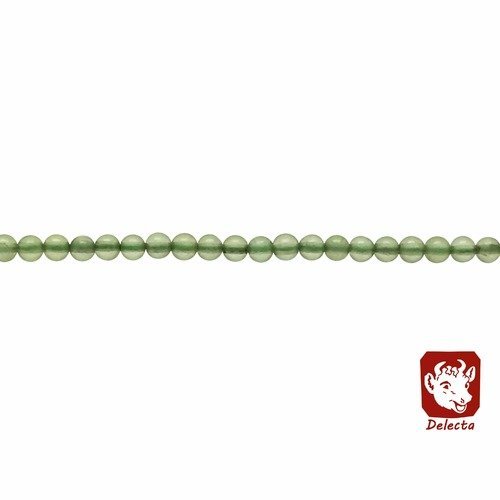 20 perles préhnite 3mm vert naturelles - p0551