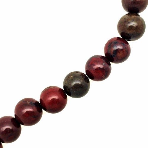 47 perles rainbow stone 8mm naturelles - p0581