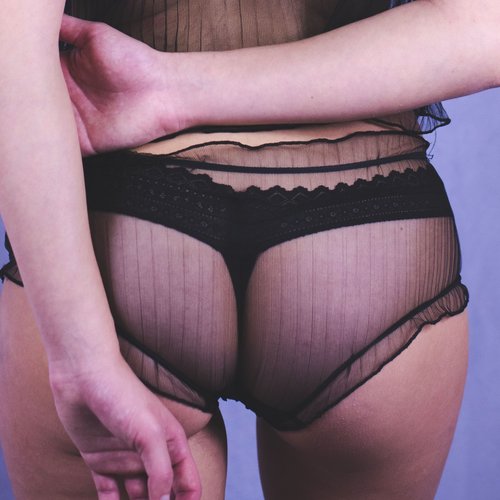 shorty tulle transparent