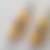 834- boucles d'oreilles jaune orangé, cubes ambre, style romantique, bohème, vintage, rétro vendu