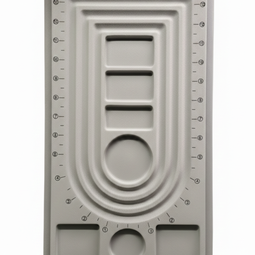 Plateau de montage pour colliers multi-rangs - planche d'enfilage 23x41cm