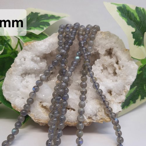 Fils de perles labradorite – 6mm – pierres naturelles – création bijoux