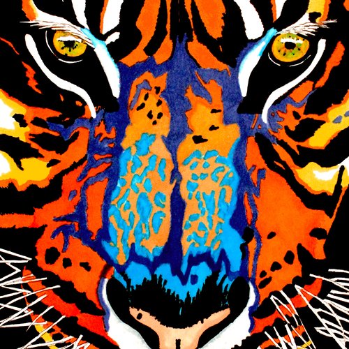 Tigris *dessin sur toile