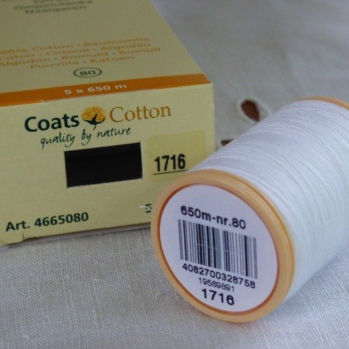 Coton coats 80 col blanc