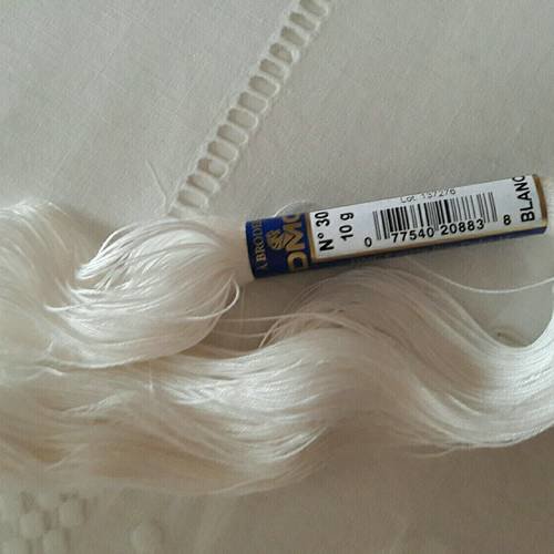 Dmc broder spécial n °30 col blanc 