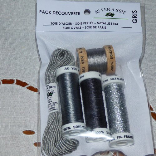 Pack découverte gris au ver à soie