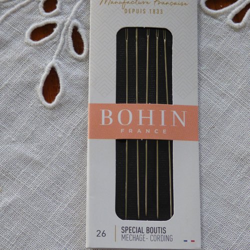 Aiguilles bohin spécial boutis n°26