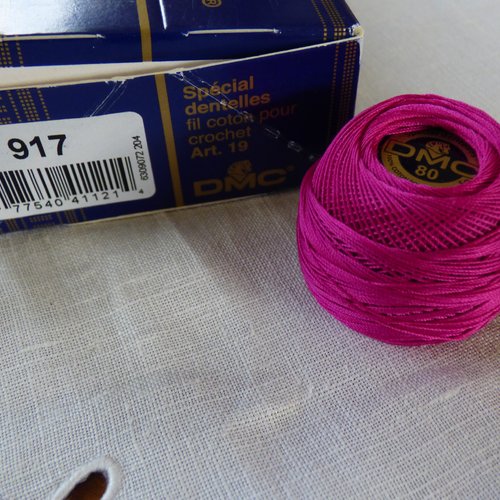 Coton dentelle  dmc  n°80  n°917