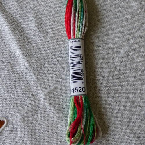 Fil à broder dmc mouliné coloris n°4520 conte de noel 