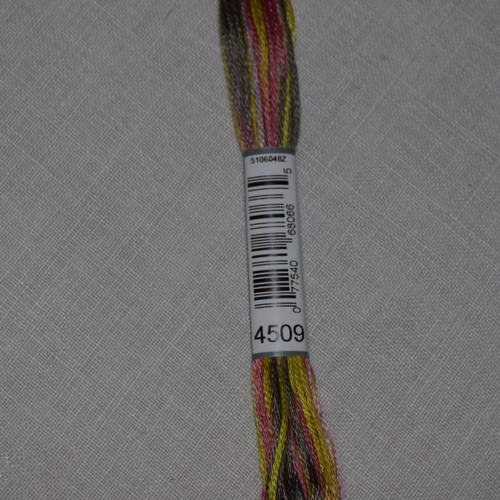 Fil à broder dmc mouliné coloris n°4509 côté de granit 