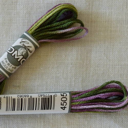 Fil à broder dmc mouliné coloris n°4505 bruyère