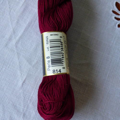 Dmc coton perlé n°8 col 814