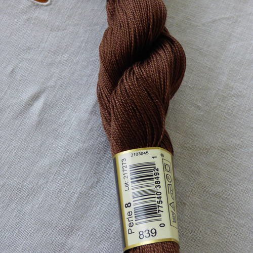 Dmc coton perlé n°8 col 839 