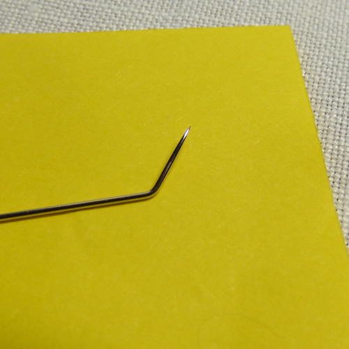 Passe fil (pointe pas de crochet au bout ) pour mandrin aide au crochetage en duchesse 