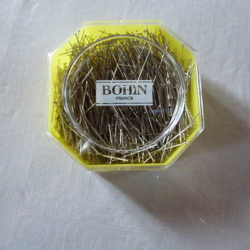 Epingle acier super-fines ec6n°4 30*05mm bohin (idéal dentlle aux fuseaux) 