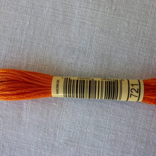 Fil à broder dmc mouliné coloris 721 