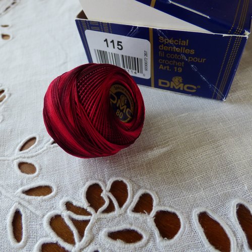 Coton dentelle  dmc  n°80  n°115