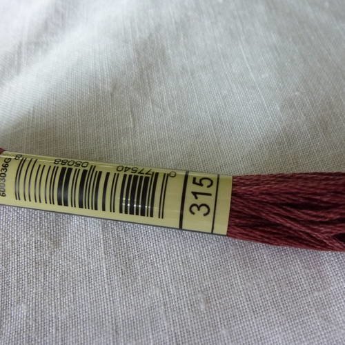 Fil à broder dmc mouliné coloris 315 