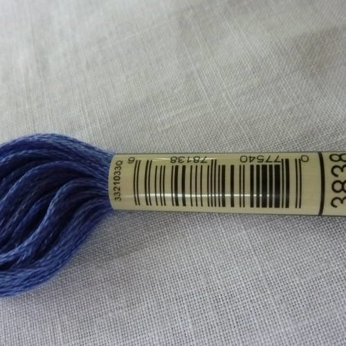 Fil à broder dmc mouliné coloris 3838 