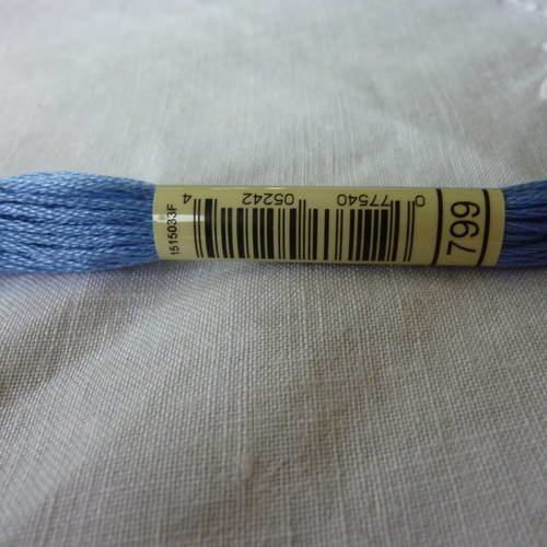 Fil à broder dmc mouliné coloris 799 