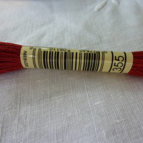 Fil à broder dmc mouliné coloris 355 