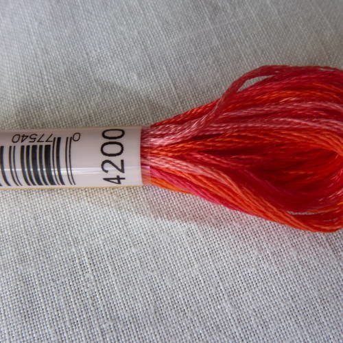 Fil à broder dmc mouliné variation coloris 4200