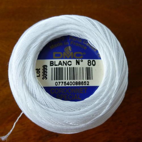 Dmc cordonnet  spécial  n°80 col blanc 