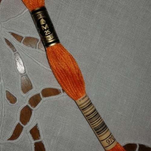 Fil à broder dmc mouliné coloris 970