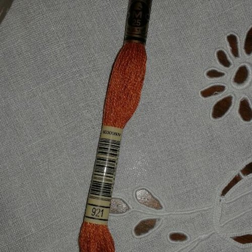 Fil à broder dmc mouliné coloris 921