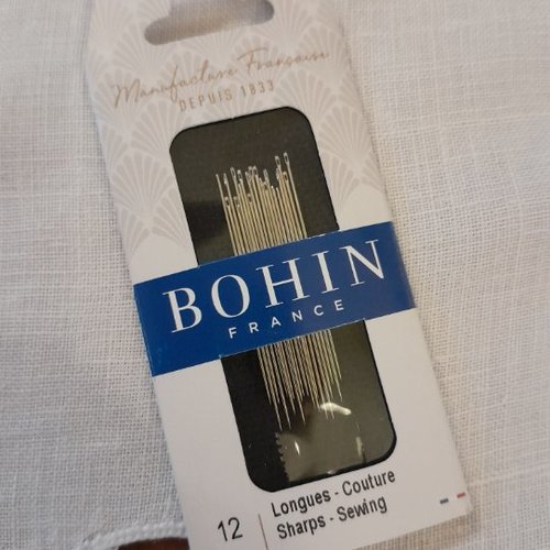 Aiguilles bohin longues couture  n°12