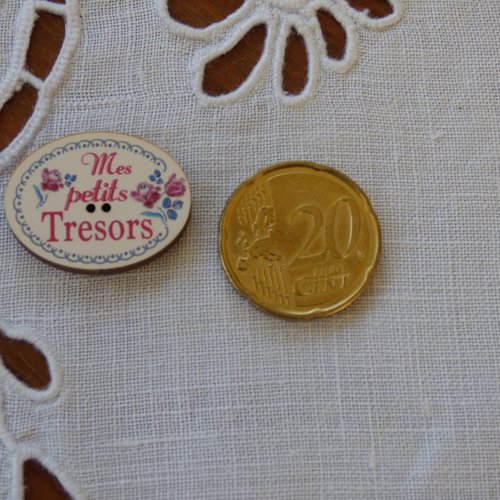 Bouton en bois  digoin bouton mes petits trésors