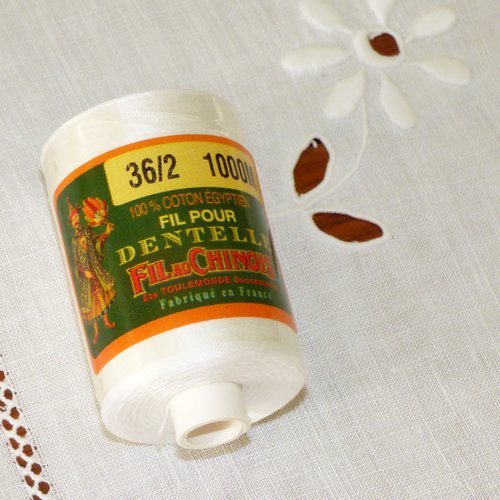 Coton d'egypte 36/2 col blanc