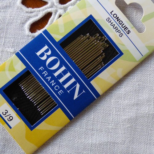 Aiguilles bohin france broder3-9  longues-couture courante