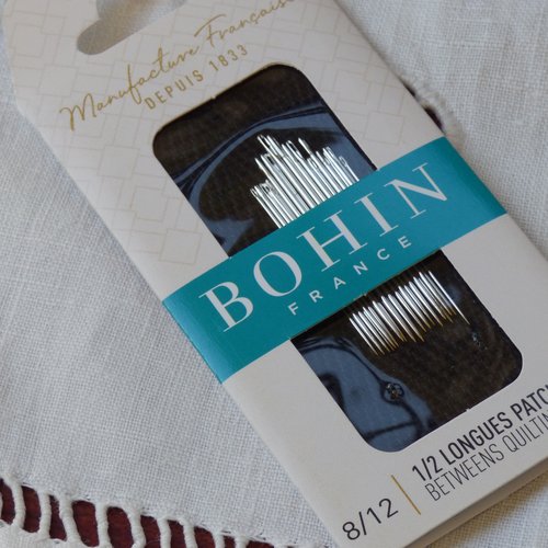 Aiguilles bohin demi longues patch 8/12