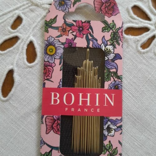 Aiguilles bohin couture courante assortiment 3-9  grand chas blossom rose