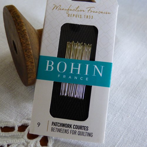 Aiguilles bohin n°9 patchwork courte