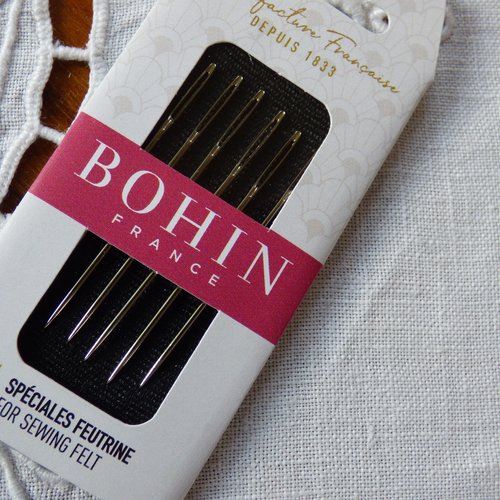Aiguilles bohin special feutrine  taille 22