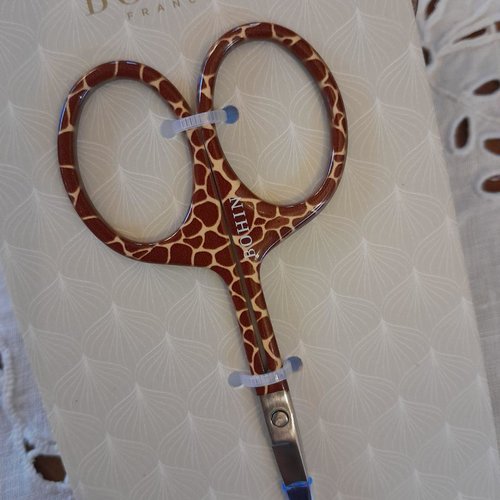 Ciseaux fantaisie bohin modèle sauvage girafe