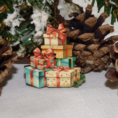 Bouton en bois lot cadeaux