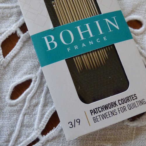 Aiguilles bohin patchwork courtes 3-9