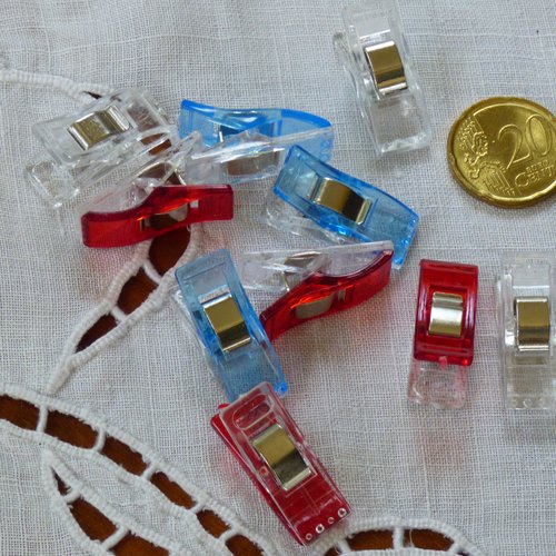 Lot de 10 pinces magiques  à couture (27*10mm)