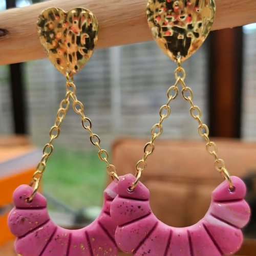 Boucles d'oreilles rozenn1