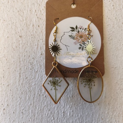 Boucles d'oreilles " fleurs des champs "