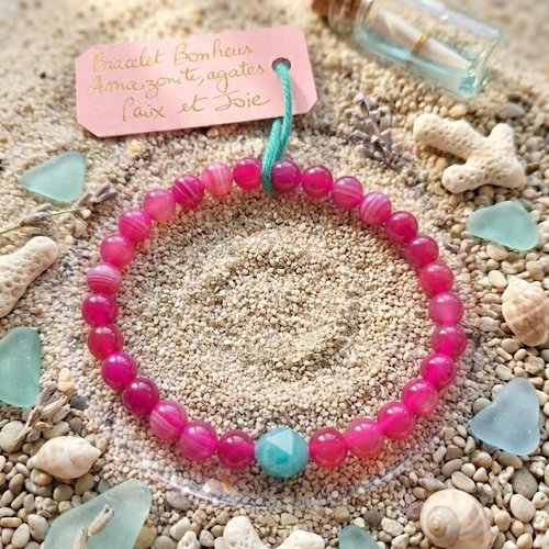 Bracelet bonheur, amazonite